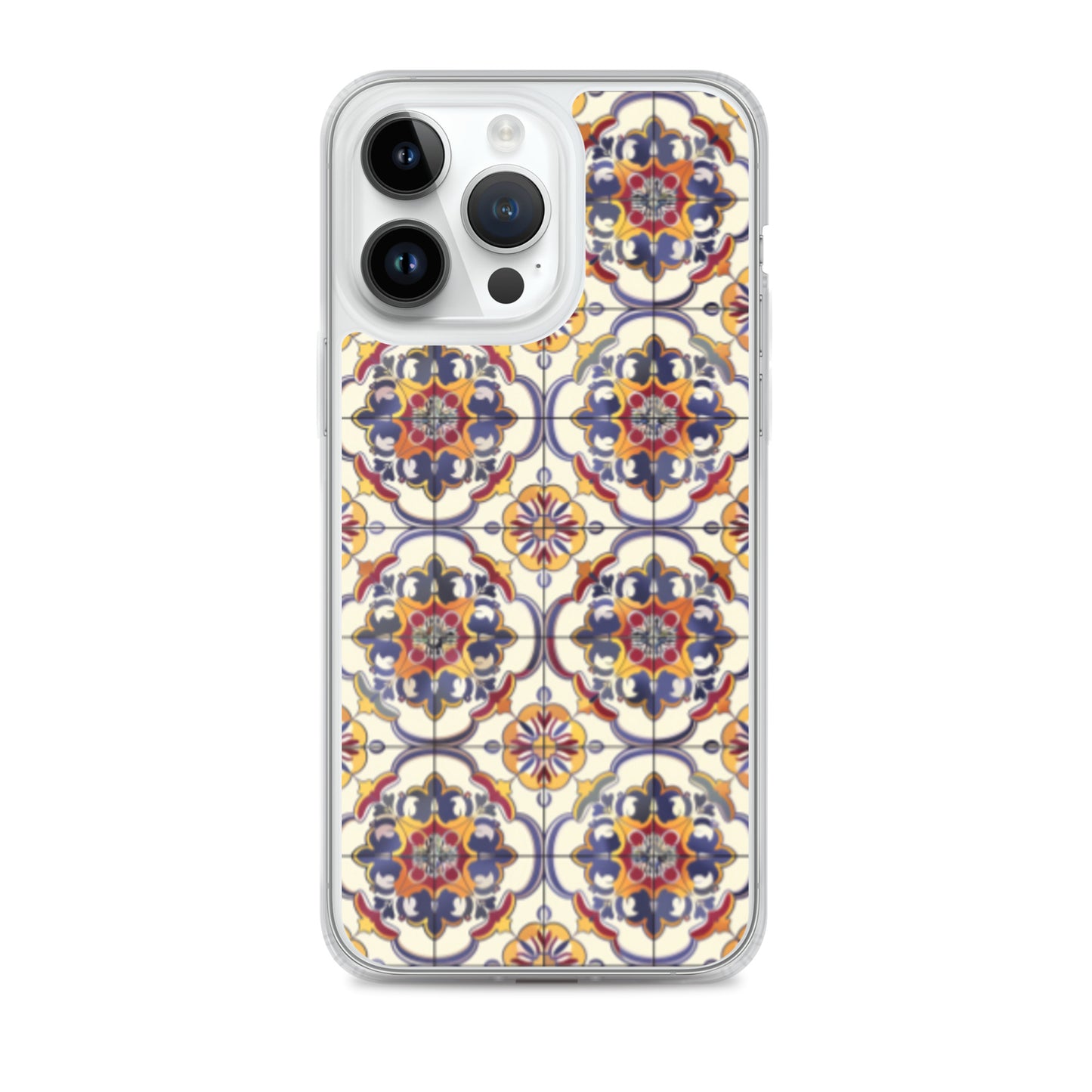 iPhone Case Classic Victorian Tile Blue