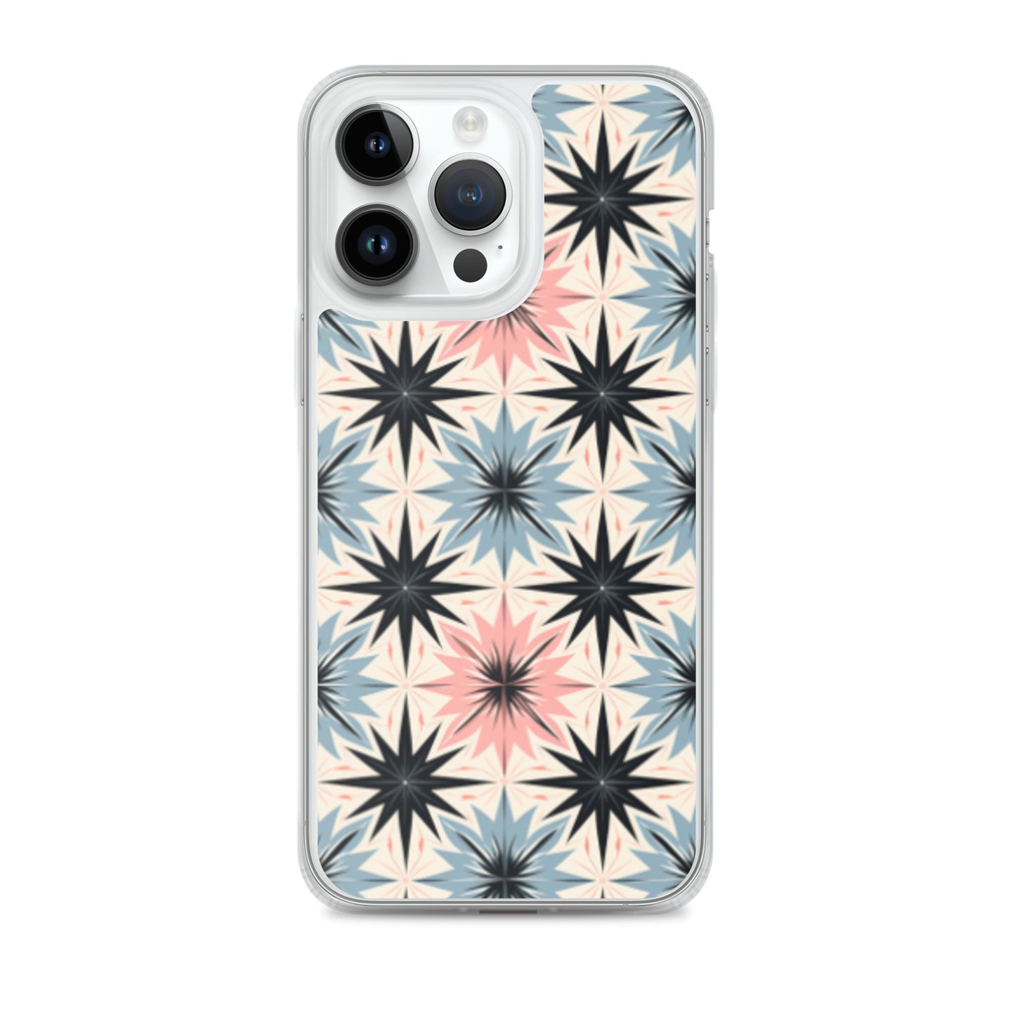 iPhone Case Pink and Blue Pastel Retro Stars
