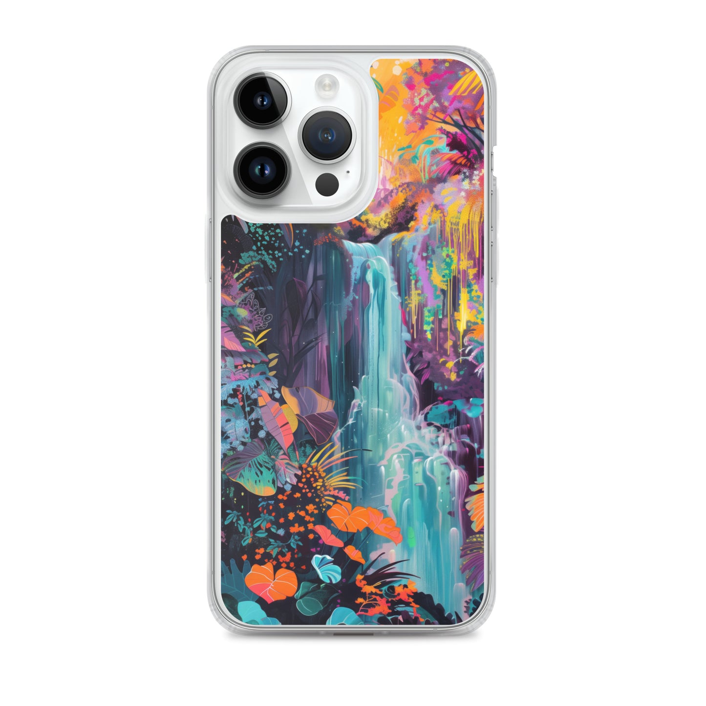 iPhone Case Vibrant Tropical Jungle Waterfall
