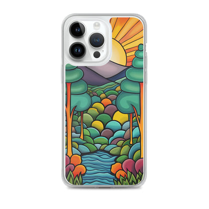 iPhone Case Arkley Sunrise over Mountains and Forest