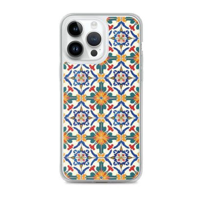 iPhone Case Colorful Yellow & Green Mediterranean Tiles