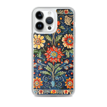 iPhone Case Colorful Flowers Boleslawiec Pottery Tile