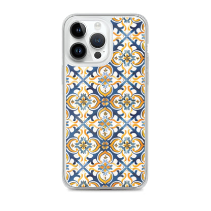 iPhone Case Colorful Spanish Tile Pattern