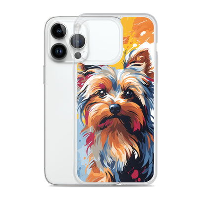 iPhone Case Painted Yorkshire Terrier Yellow