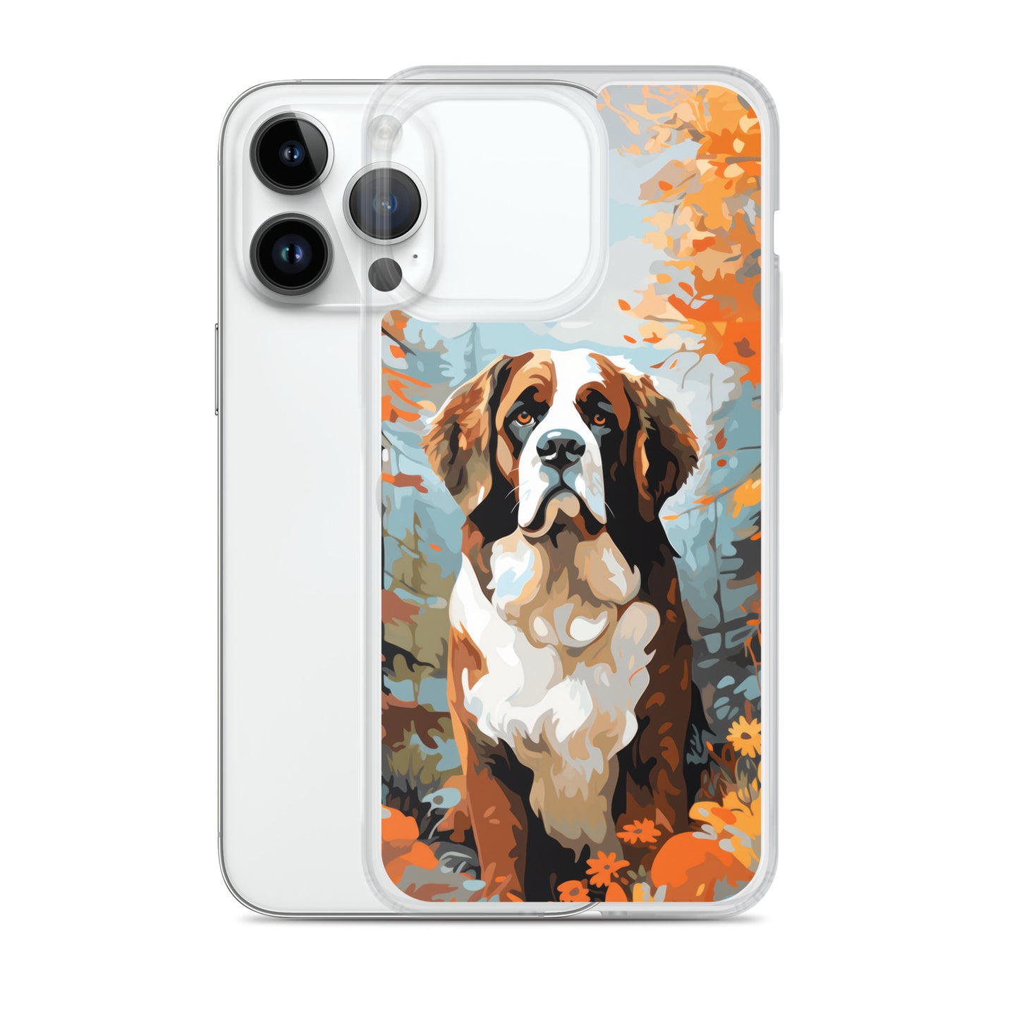 iPhone Case Painted St. Bernard