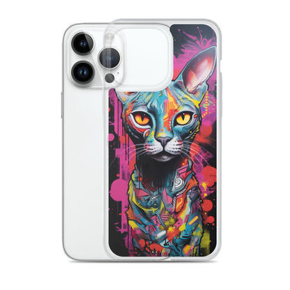 Graffiti Sphynx Cat #2 iPhone Case