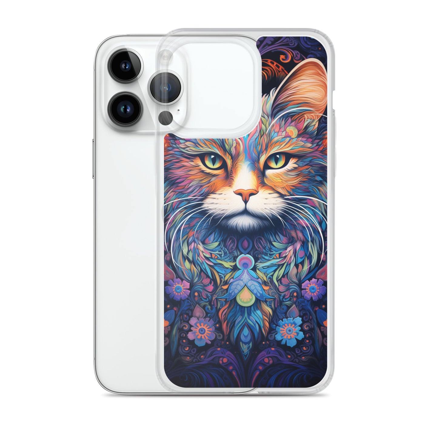 Psychedelic Cat #2 iPhone Case