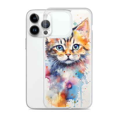 Watercolor Kitty Cat iPhone Case