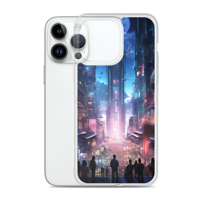 Cyberpunk Cityscape iPhone Case