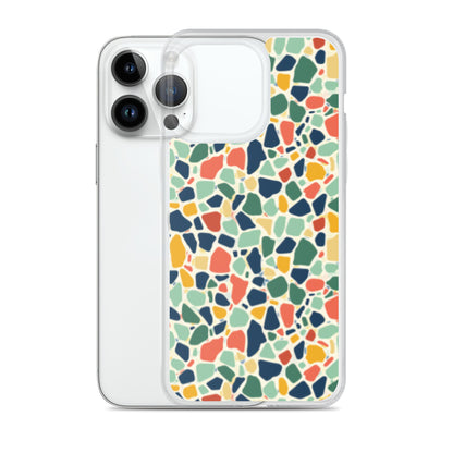 iPhone Case Colorful Retro Terrazzo Tile