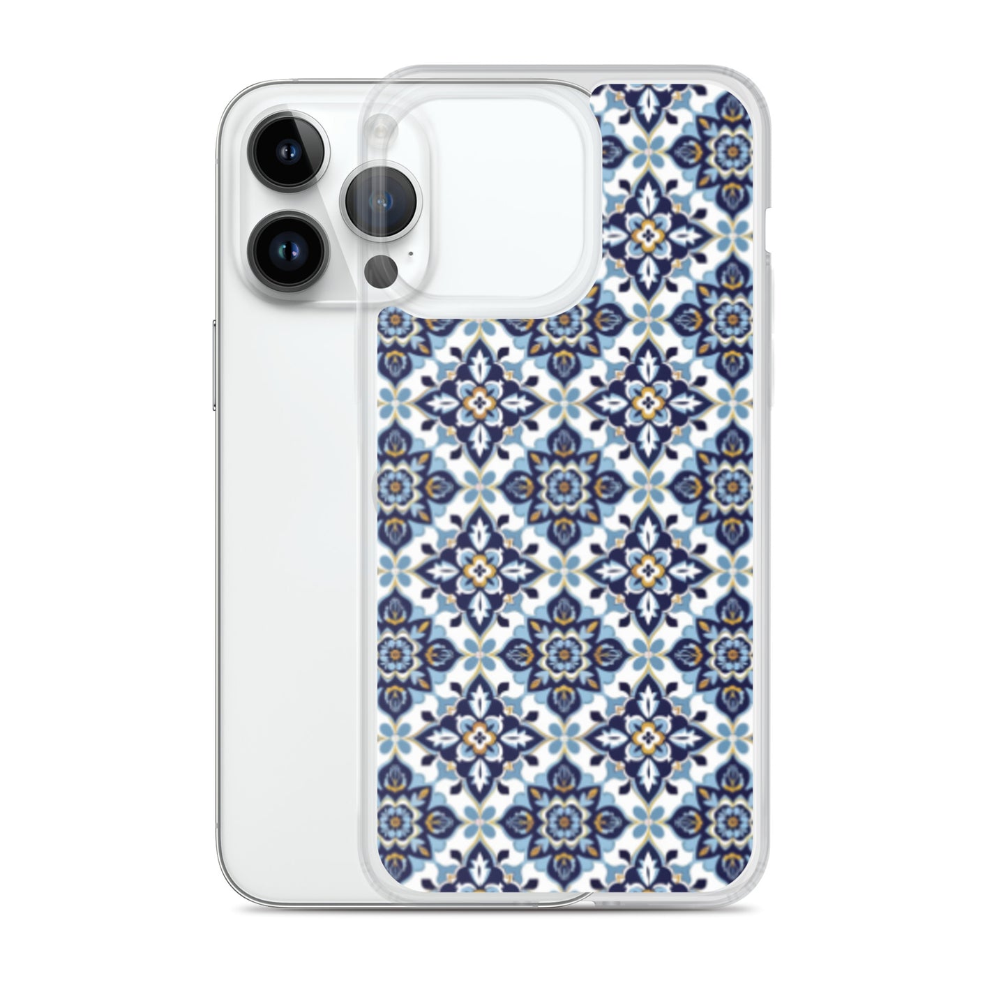 iPhone Case Classic Encaustic Tile Blue