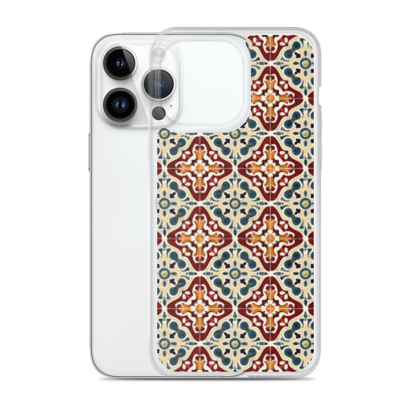 iPhone Case Classic Encaustic Tile Red