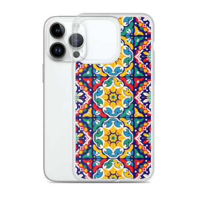 iPhone Case Talavera Tiles Red and Yellow