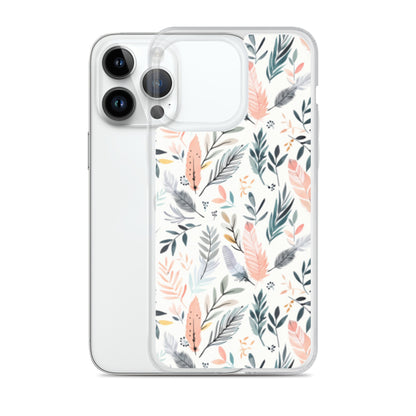 iPhone Case Pastel Feathers & Plants