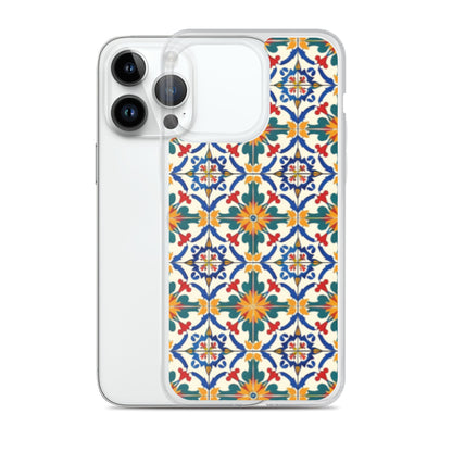 iPhone Case Colorful Yellow & Green Mediterranean Tiles