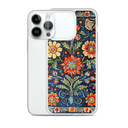 iPhone Case Colorful Flowers Boleslawiec Pottery Tile