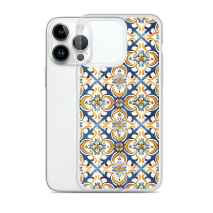 iPhone Case Colorful Spanish Tile Pattern