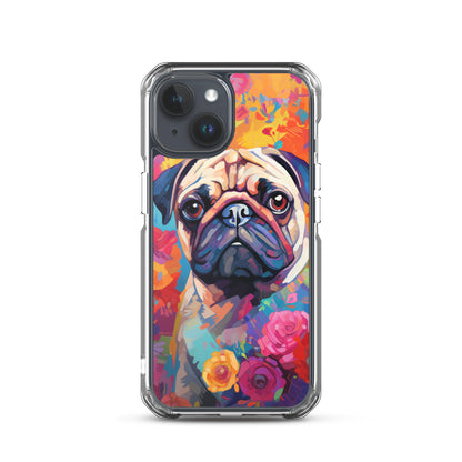 iPhone Case Painted Pug