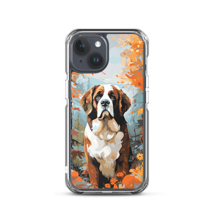 iPhone Case Painted St. Bernard