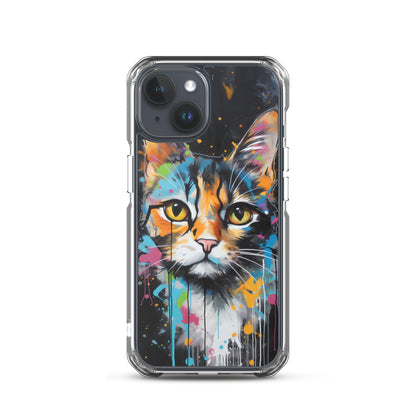 Graffiti Calico Cat iPhone Case