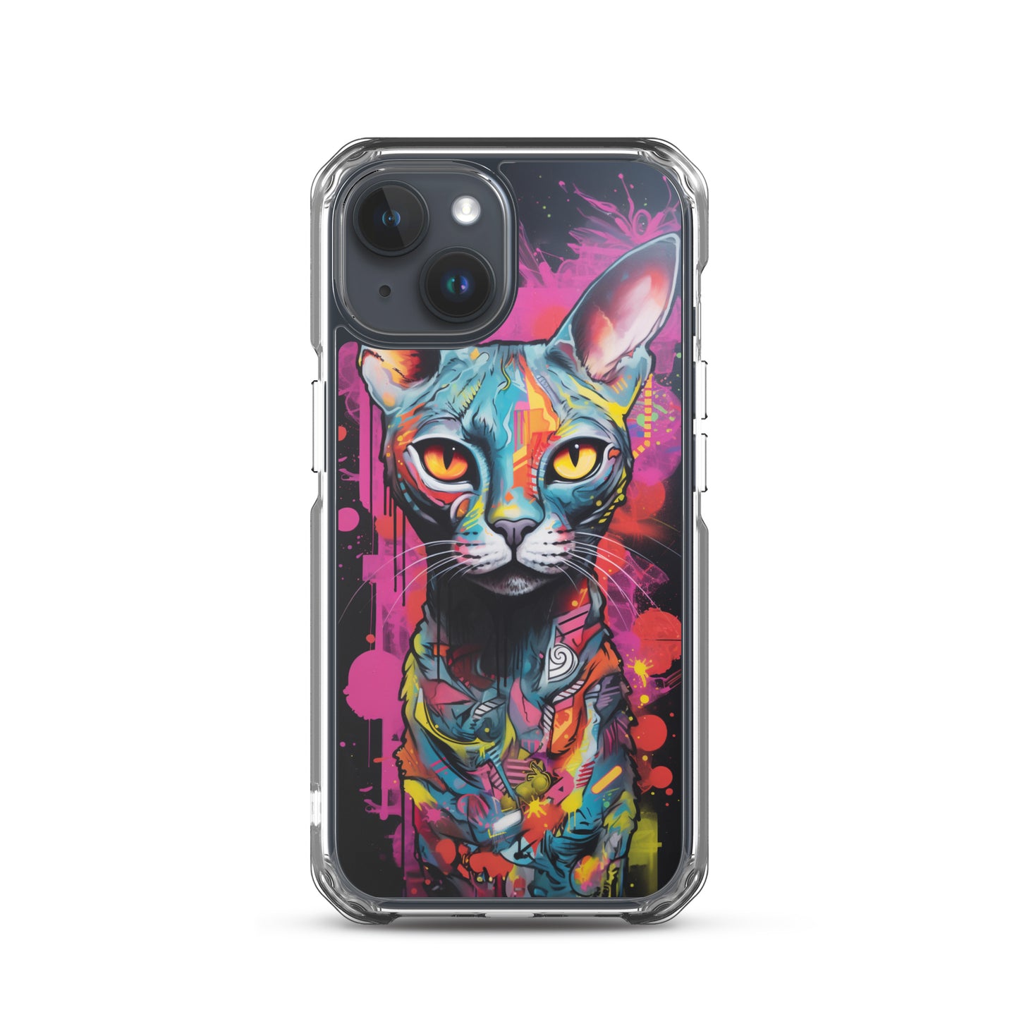 Graffiti Sphynx Cat #2 iPhone Case