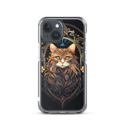 Art Nouveau Cat #3 iPhone Case