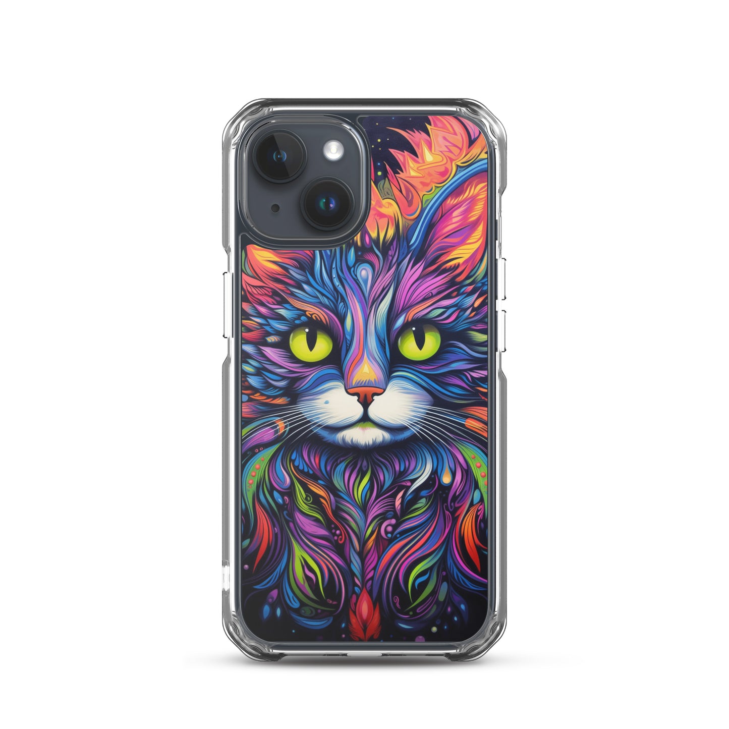 Psychedelic Cat iPhone Case