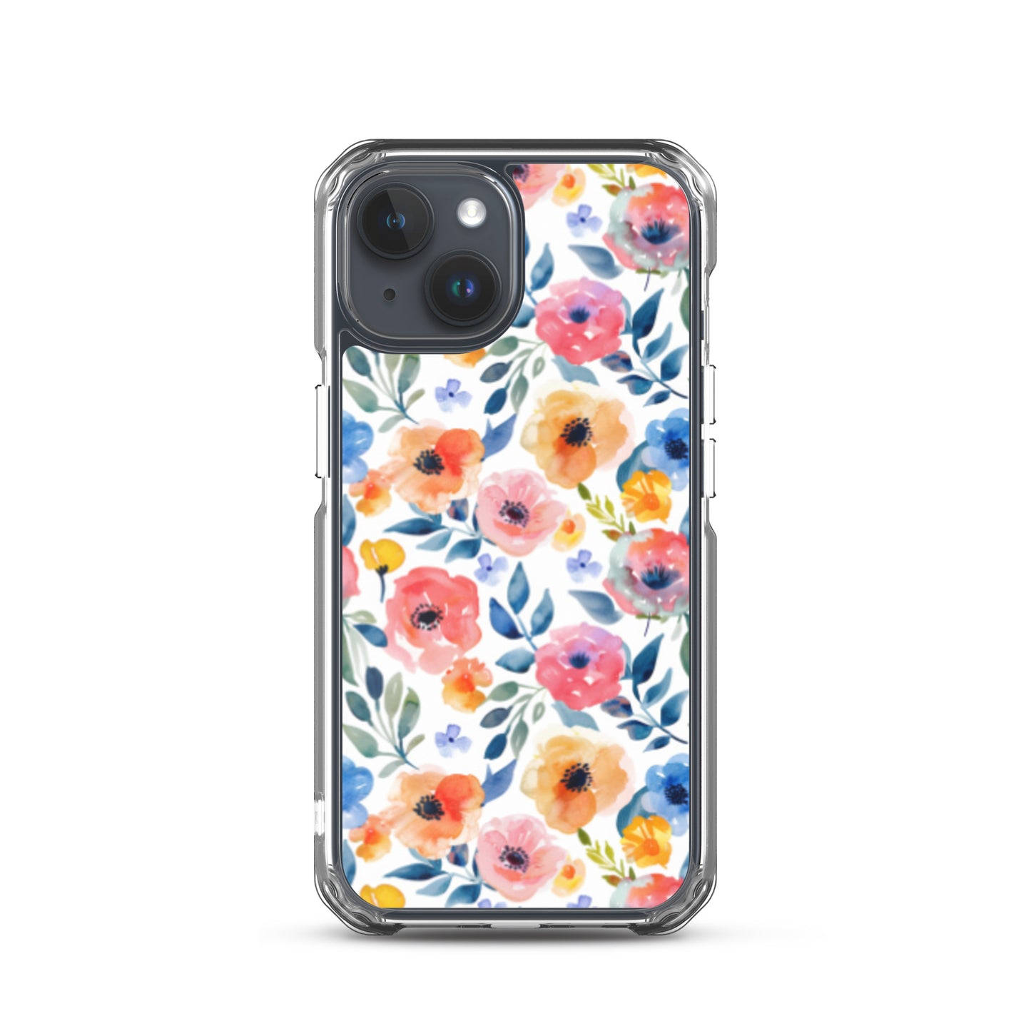 iPhone Case Colorful Watercolor Floral Pattern