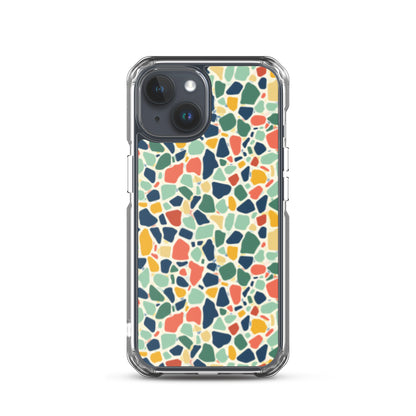 iPhone Case Colorful Retro Terrazzo Tile