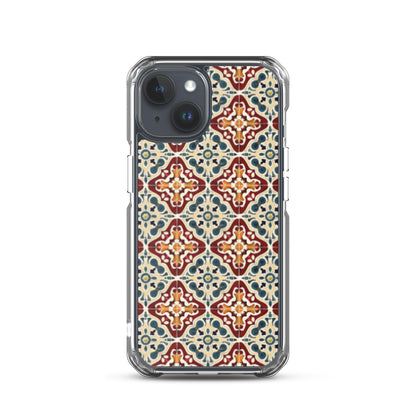 iPhone Case Classic Encaustic Tile Red