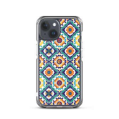 iPhone Case Talavera Tiles Green and Blue