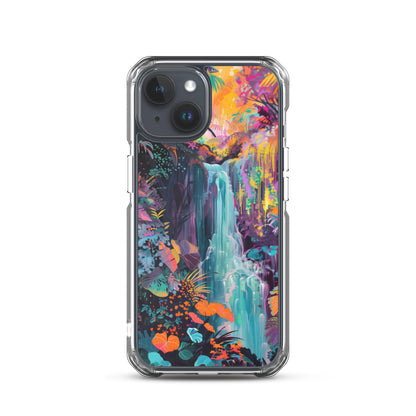 iPhone Case Vibrant Tropical Jungle Waterfall
