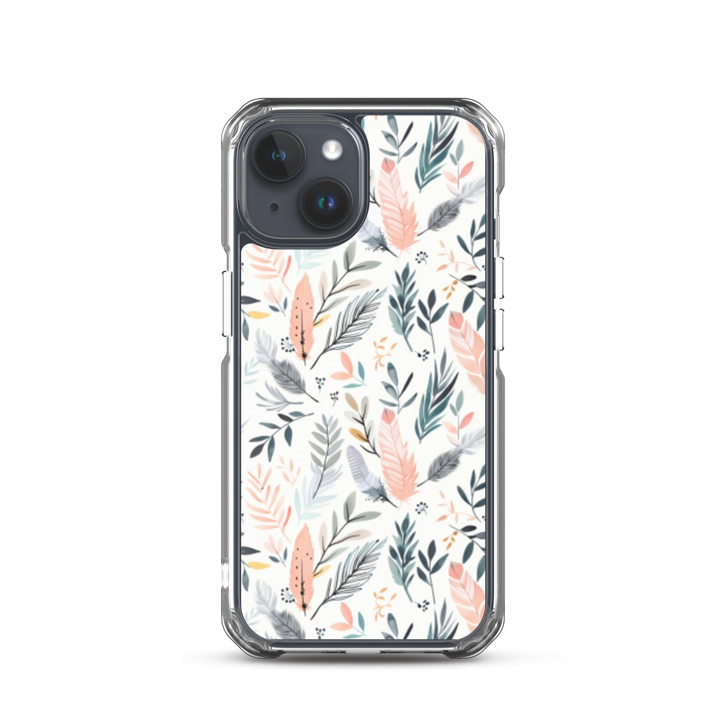 iPhone Case Pastel Feathers & Plants