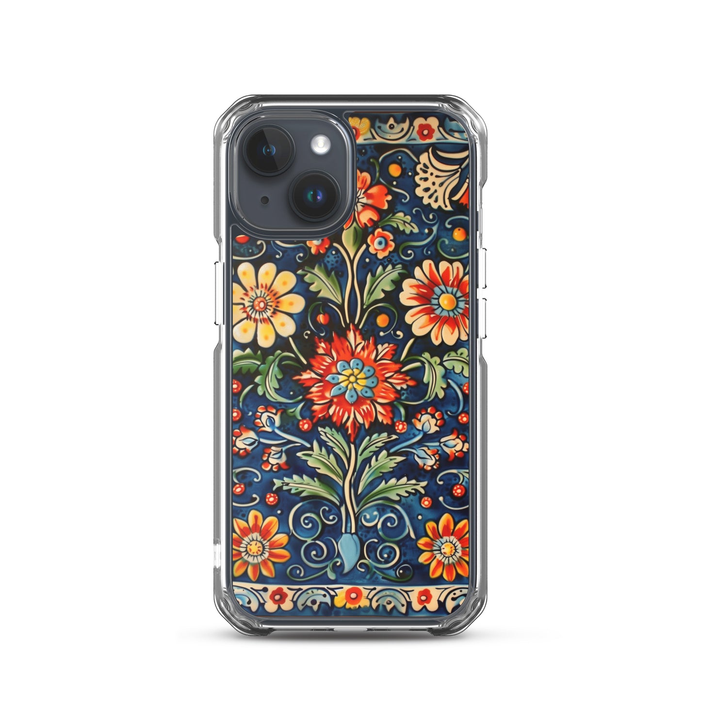iPhone Case Colorful Flowers Boleslawiec Pottery Tile