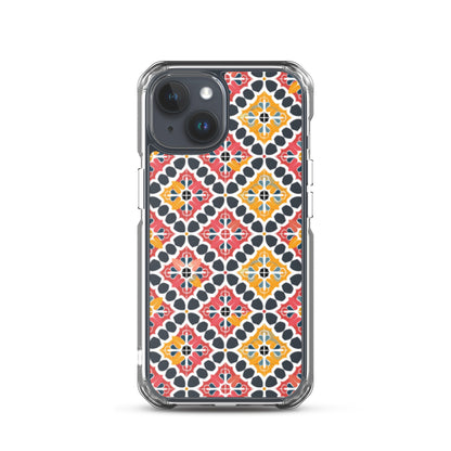 iPhone Case Colorful Spanish Quatrefoil Pattern