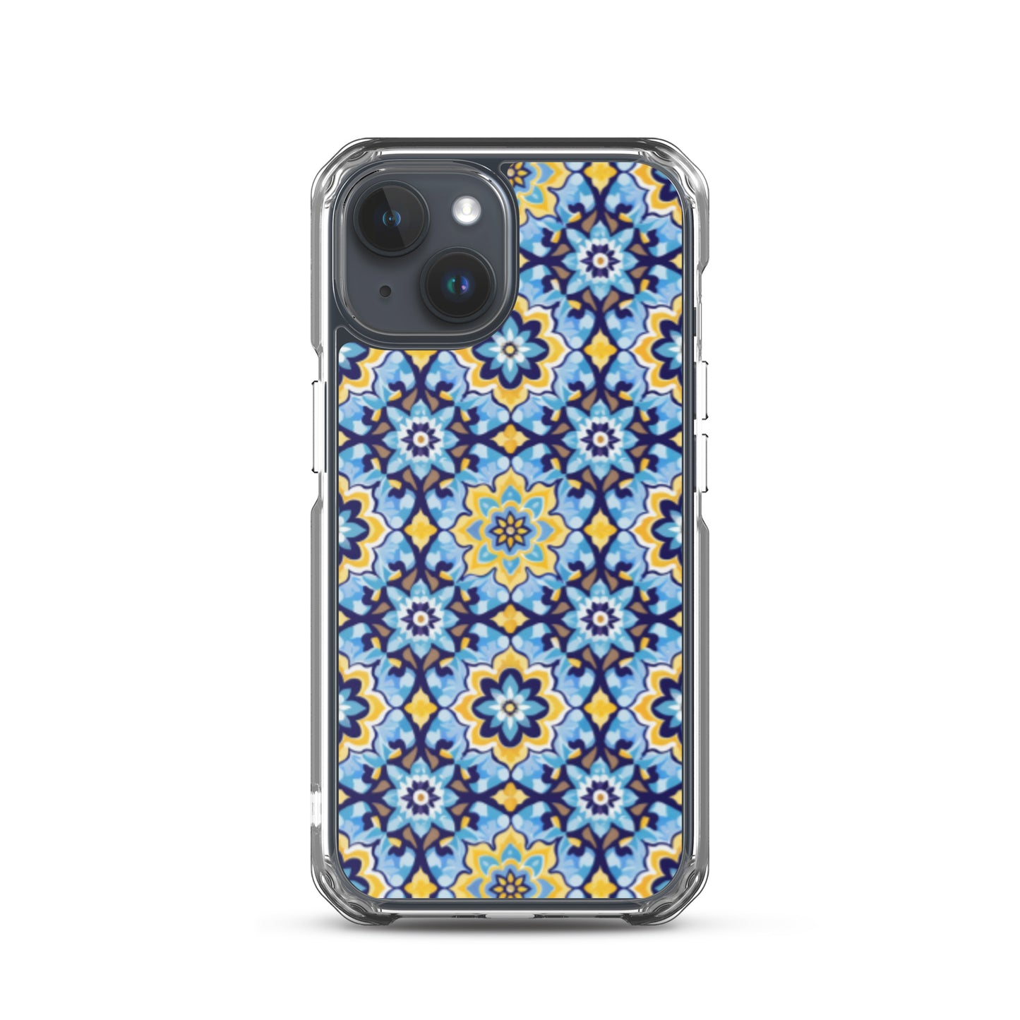iPhone Case Kashi Tiles Yellow & Light Blue