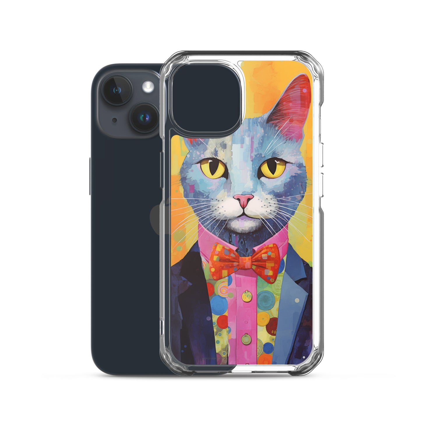 Fancy Colorful Kitty Cat iPhone Case