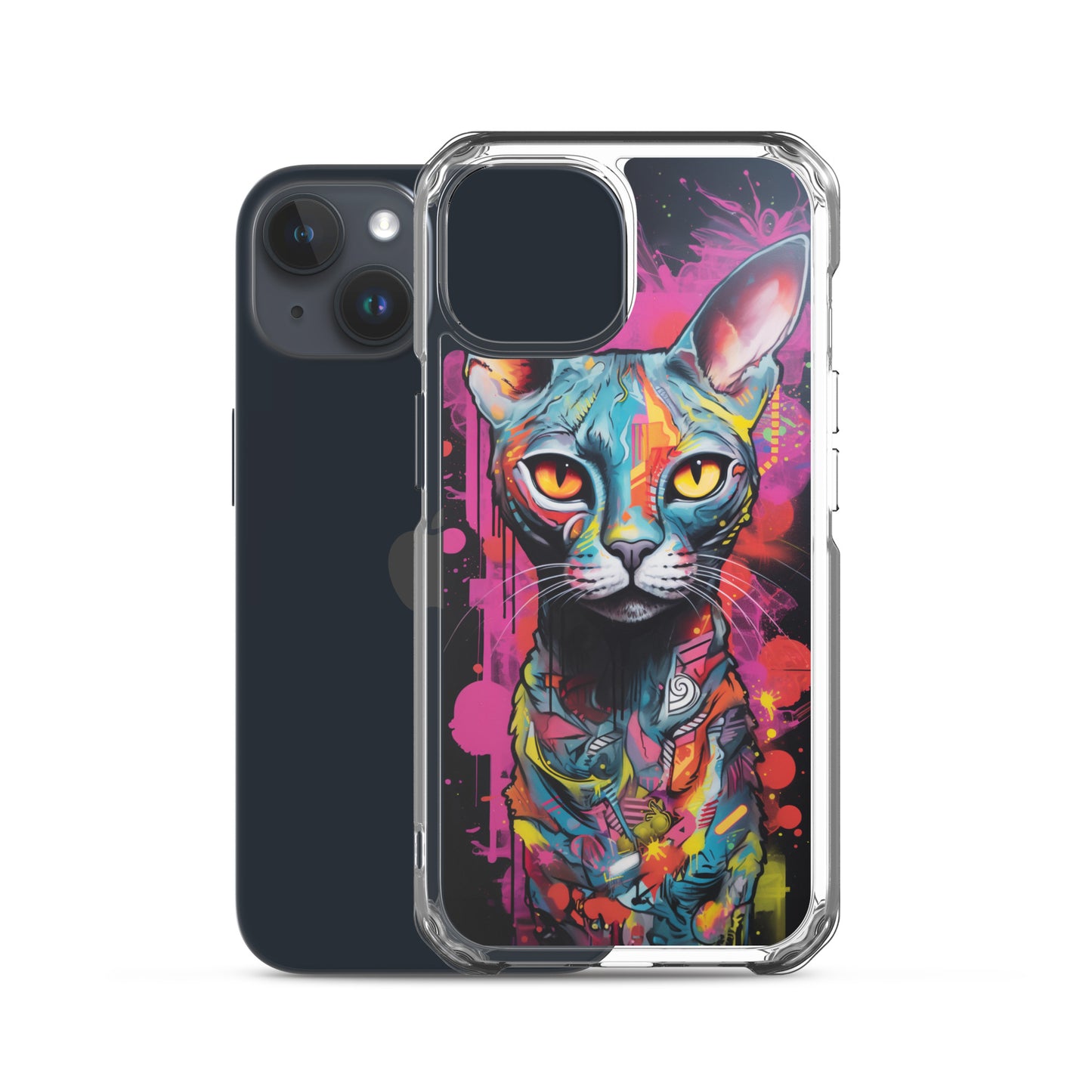 Graffiti Sphynx Cat #2 iPhone Case