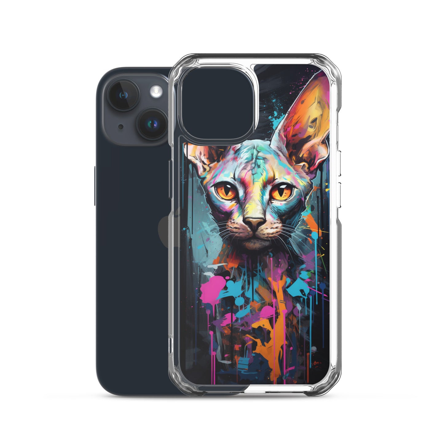 Graffiti Sphynx Cat iPhone Case