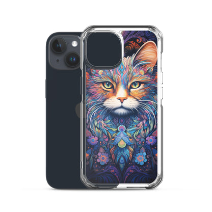 Psychedelic Cat #2 iPhone Case