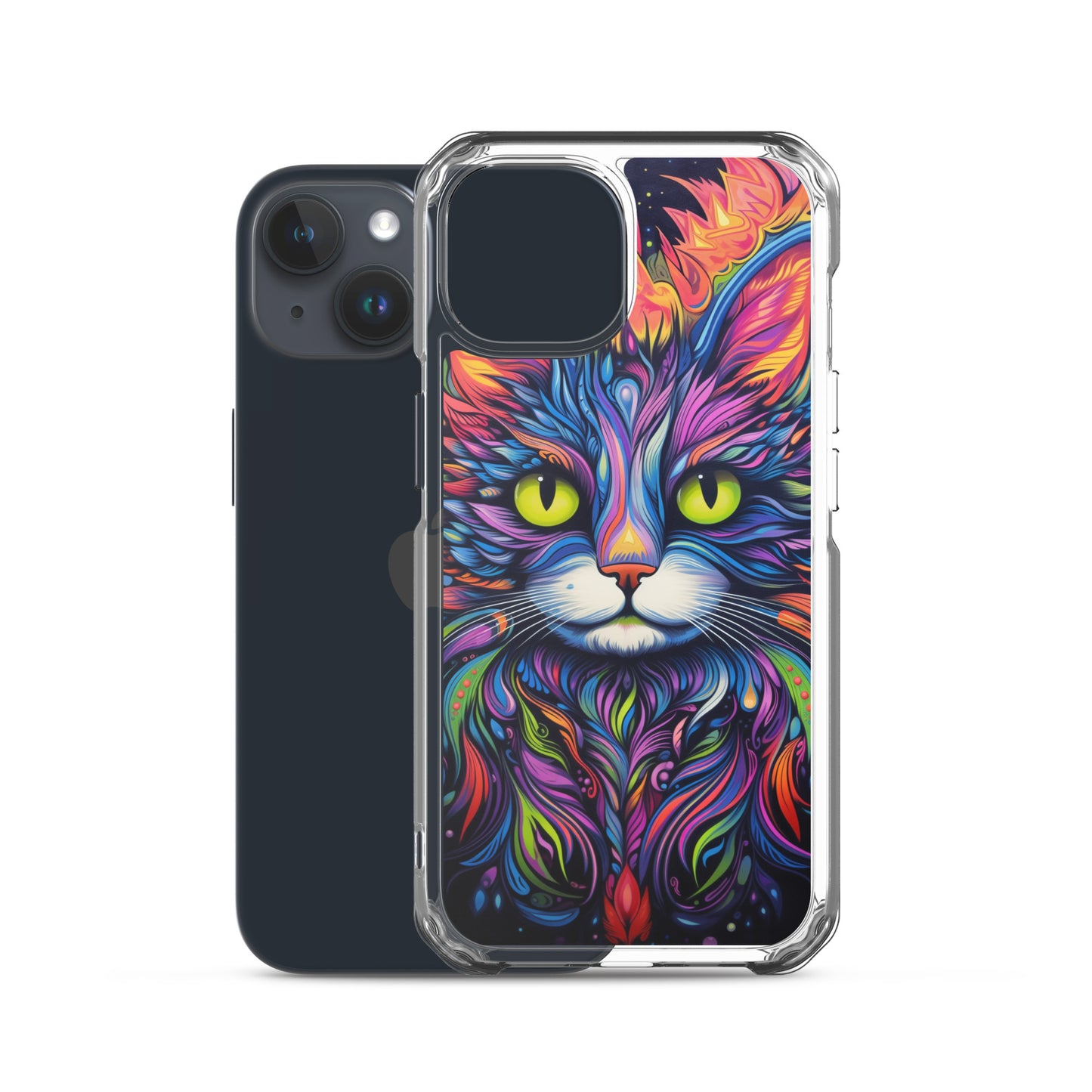 Psychedelic Cat iPhone Case