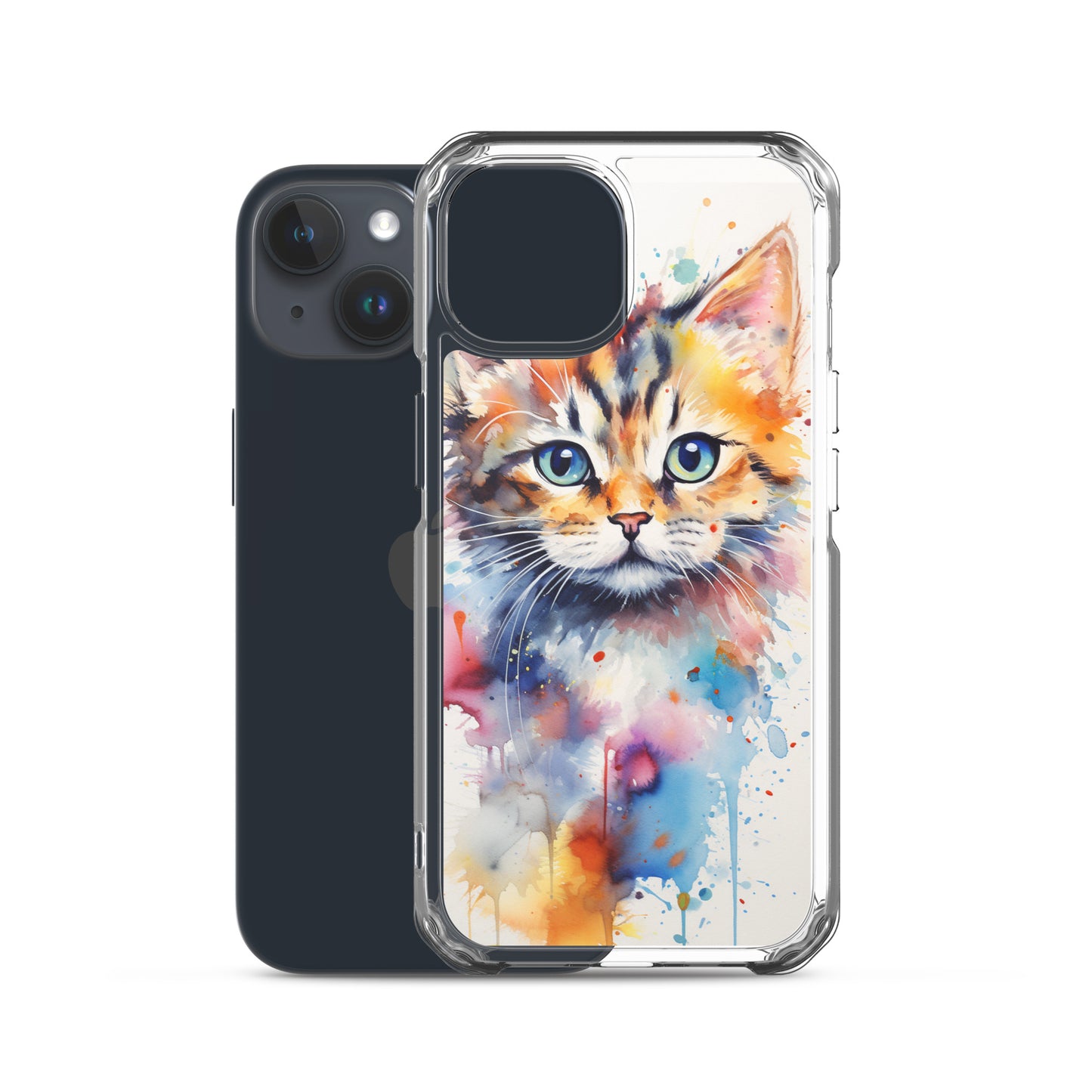 Watercolor Kitty Cat iPhone Case