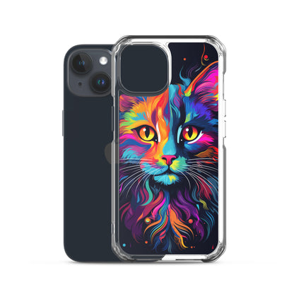 Day Glo Cat iPhone Case