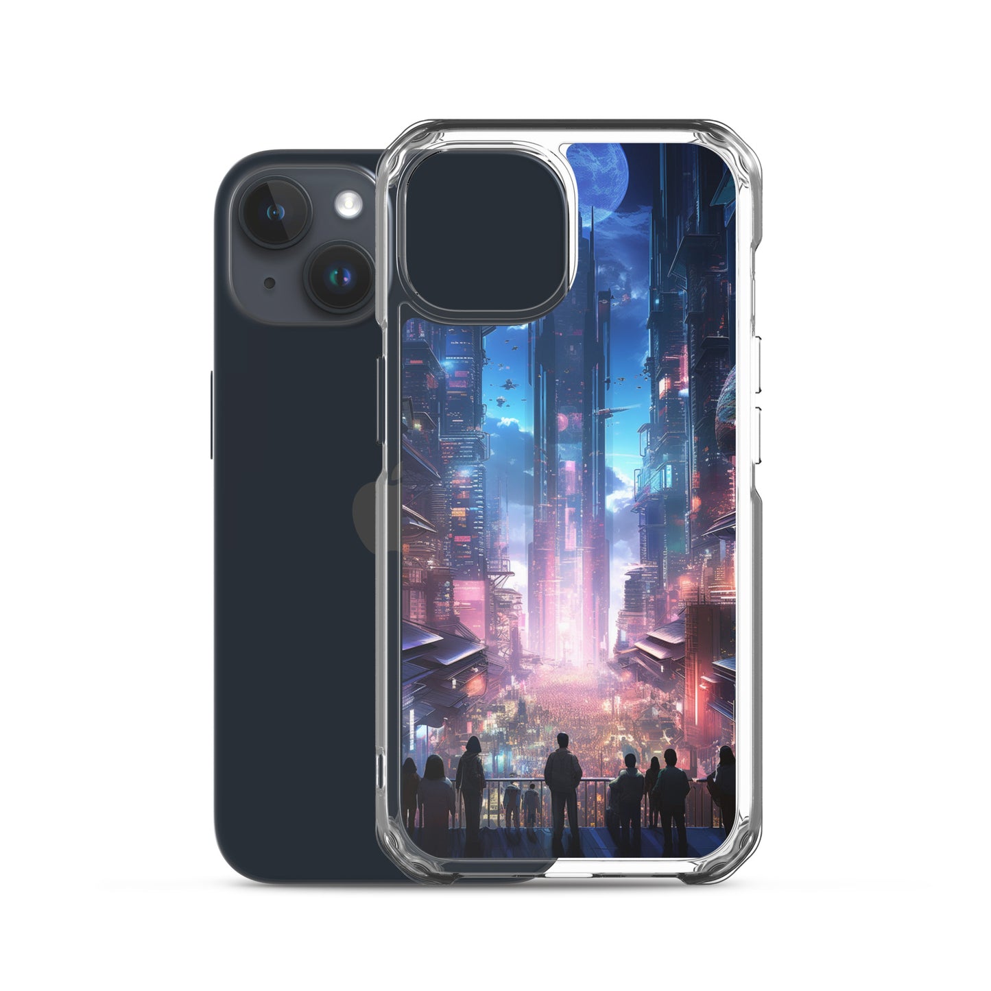 Cyberpunk Cityscape iPhone Case