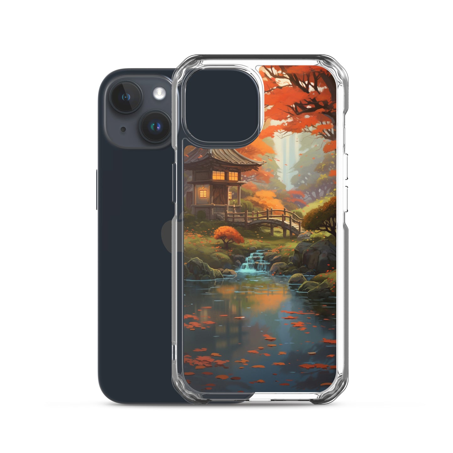Japanese Garden in Autumn iPhone Case