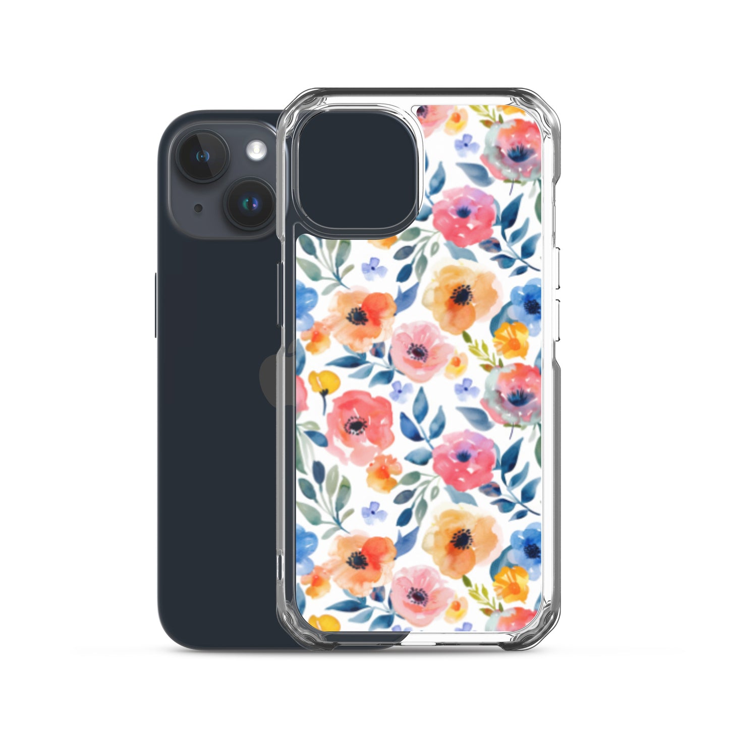 iPhone Case Colorful Watercolor Floral Pattern