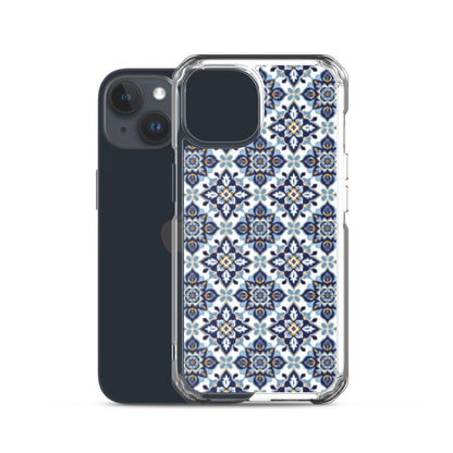 iPhone Case Classic Encaustic Tile Blue