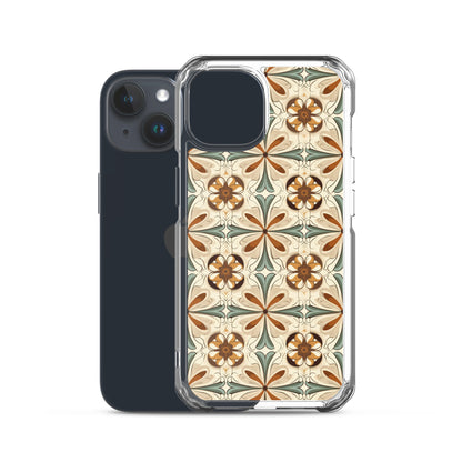 iPhone Case Ornate Leaves Tile