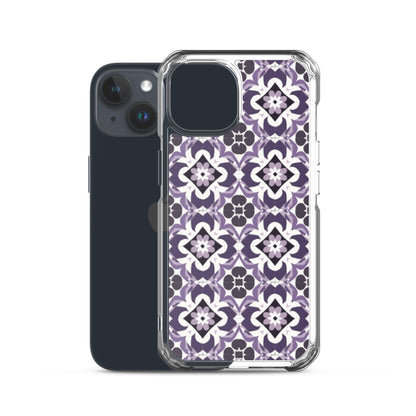 iPhone Case Purple Moroccan Style Tile