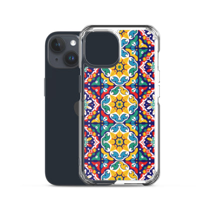 iPhone Case Talavera Tiles Red and Yellow